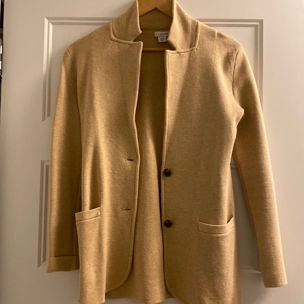 J crew tan blazer jacket